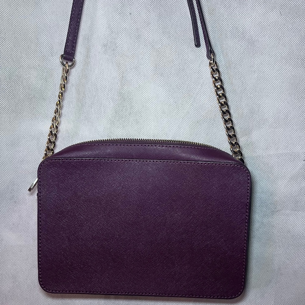 Authentic Michael Kors 
Burgundy Crossbody Bag with Chain Strap